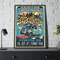 Aerosmith Fenway Park Concert Poster