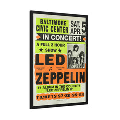 Led Zeppelin Concert Poster Baltimore