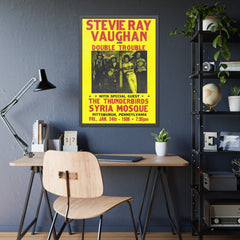 Stevie Ray Vaughan Concert Poster Pittsburgh
