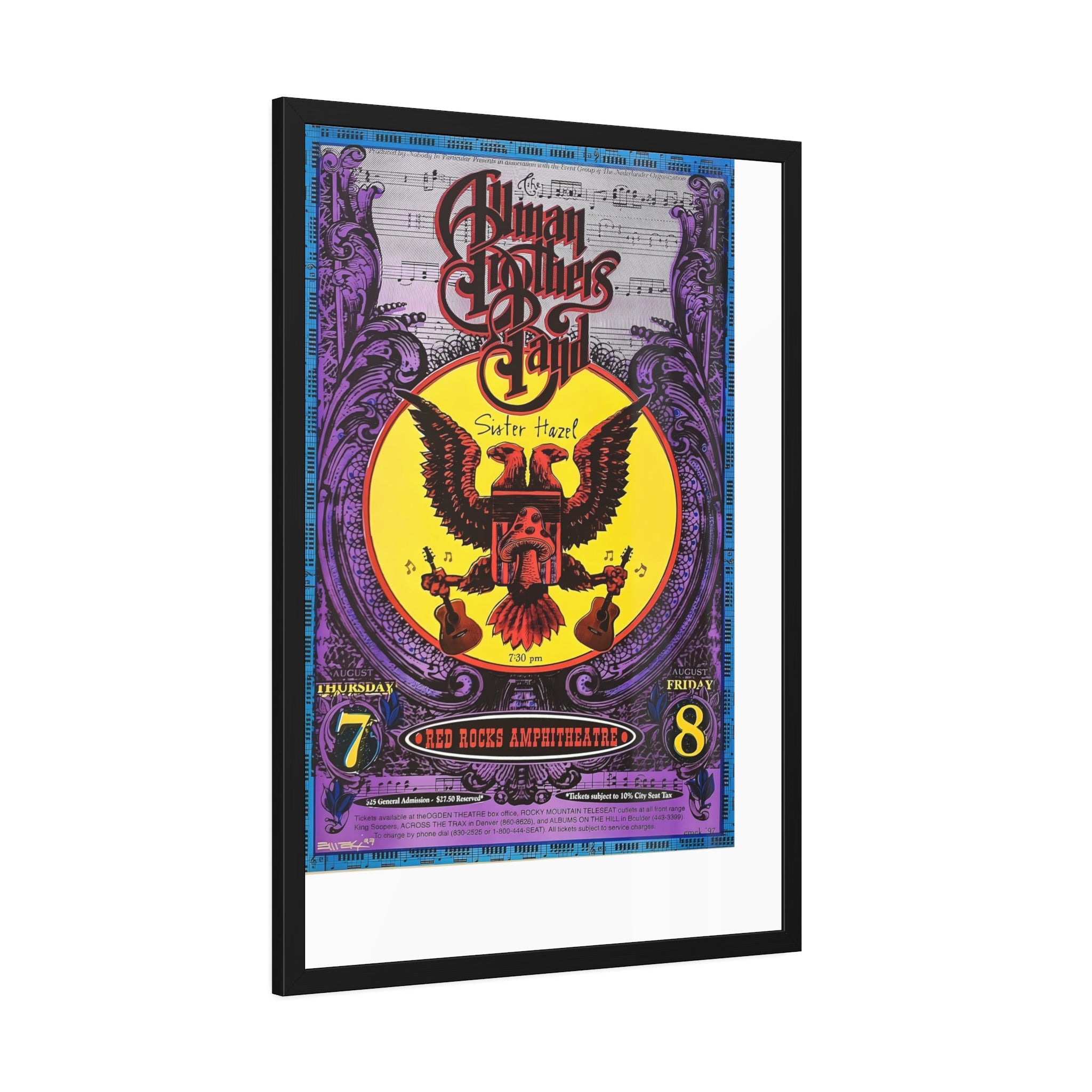 Allman Brothers Band Concert Poster