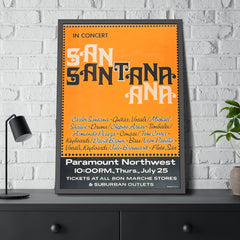 Santana Concert Poster