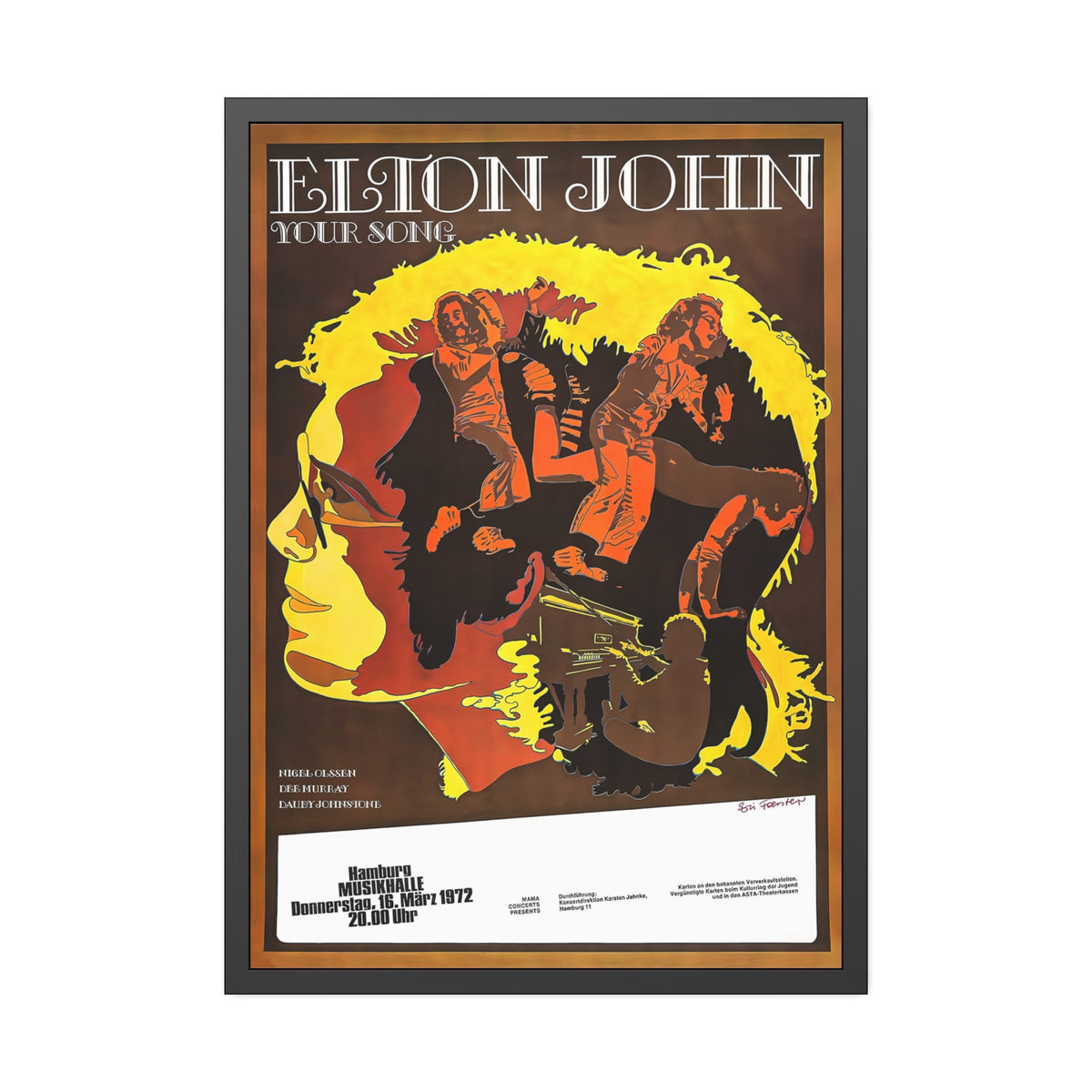 Elton John Concert Poster II