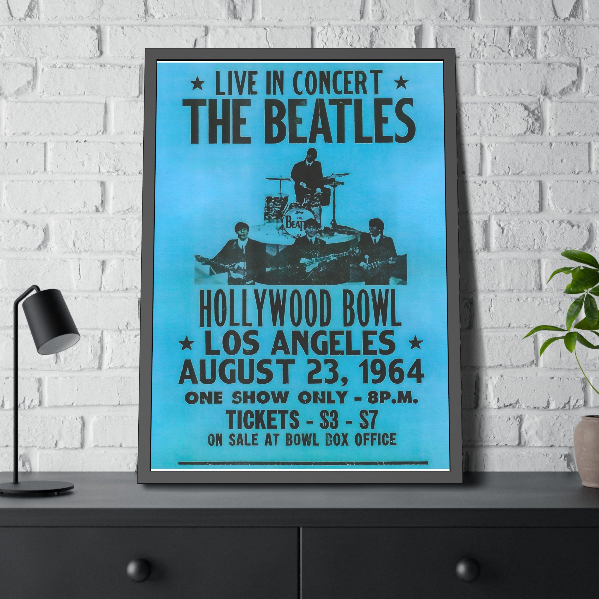 The Beatles Hollywood Bowl Concert Poster