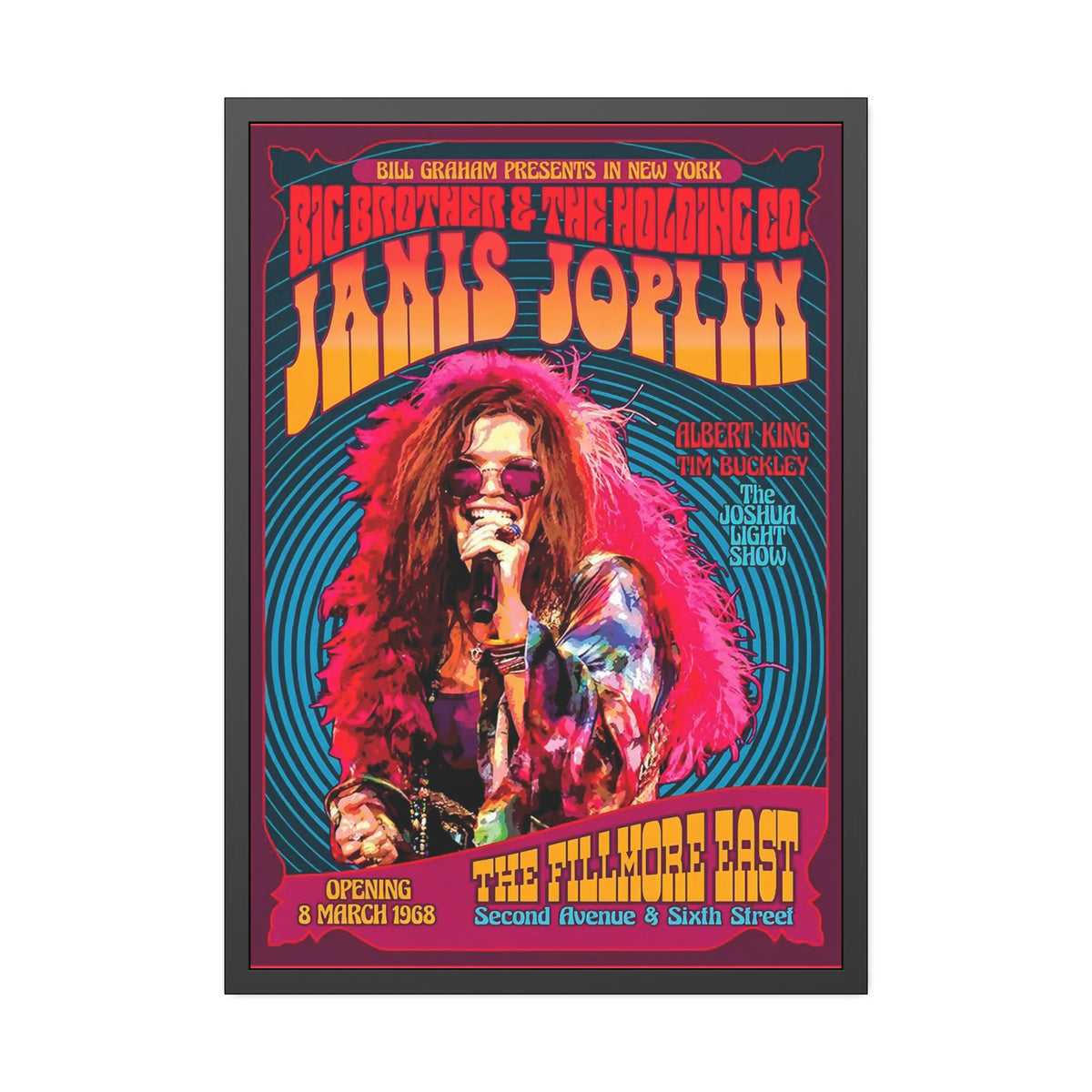 Janis Joplin Concert Poster