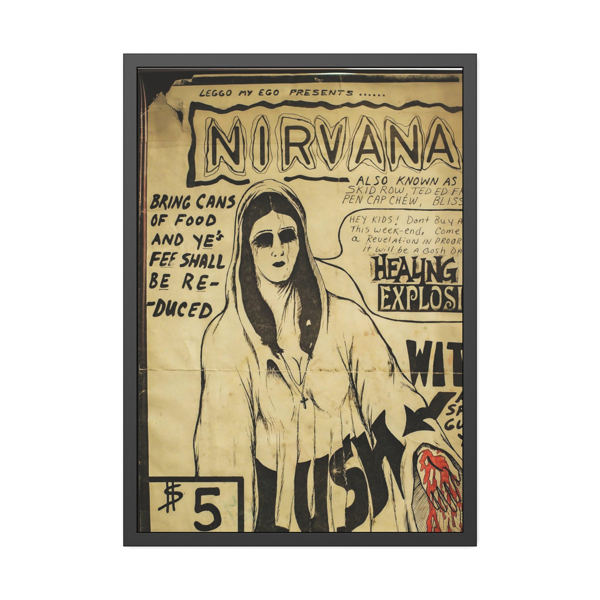 Nirvana Concert Poster Tacoma
