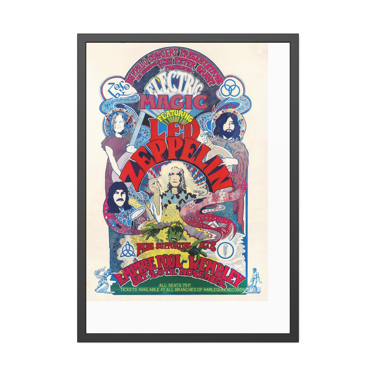 Led Zeppelin Concert Poster