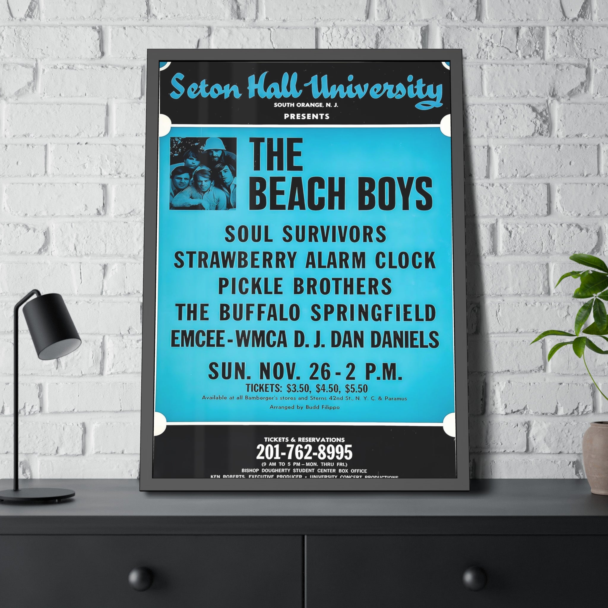 The Beach Boys Seton Hall Concert Poster