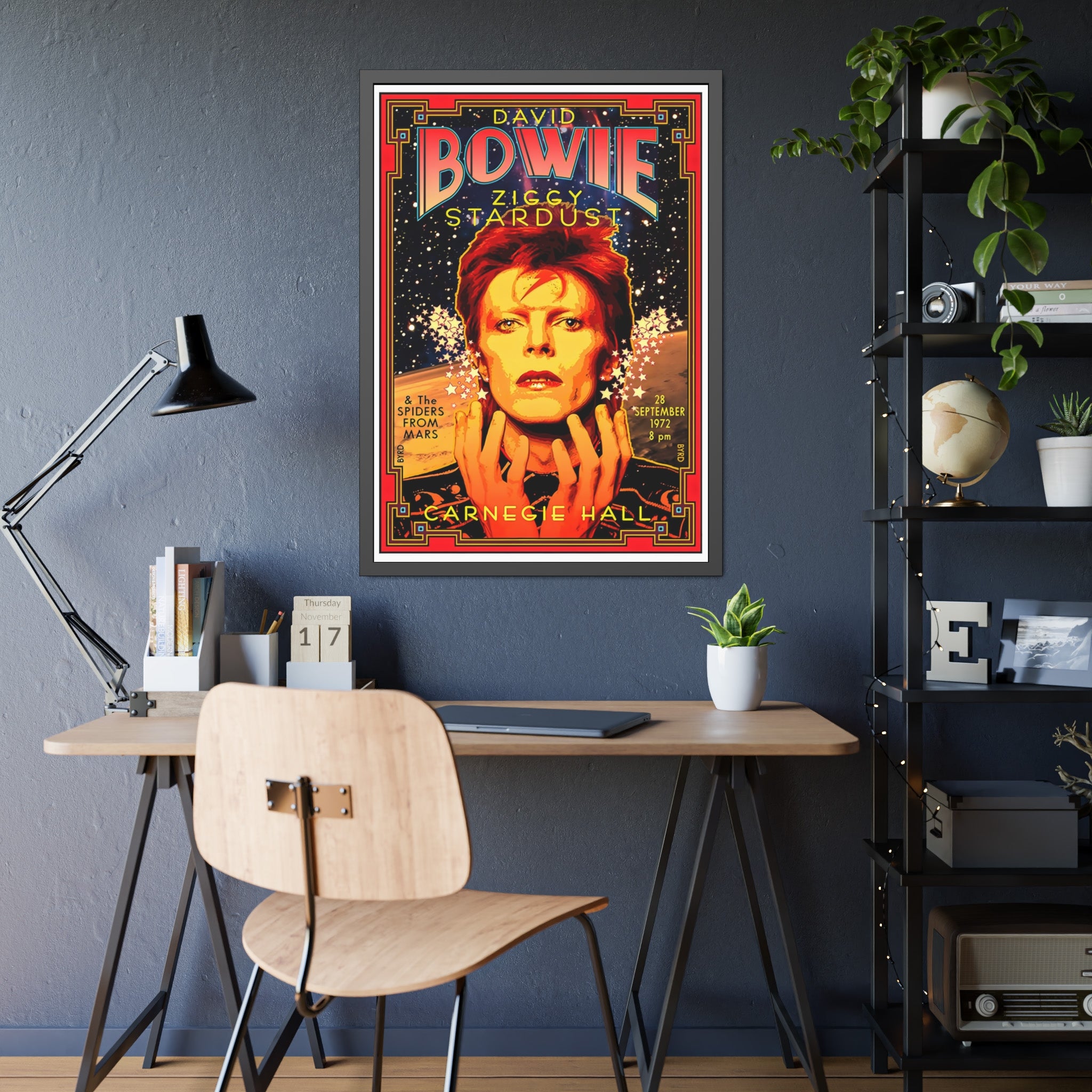 David Bowie Ziggy Stardust Concert Poster