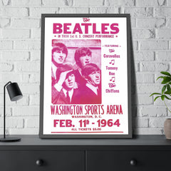 The Beatles Concert Poster Washington