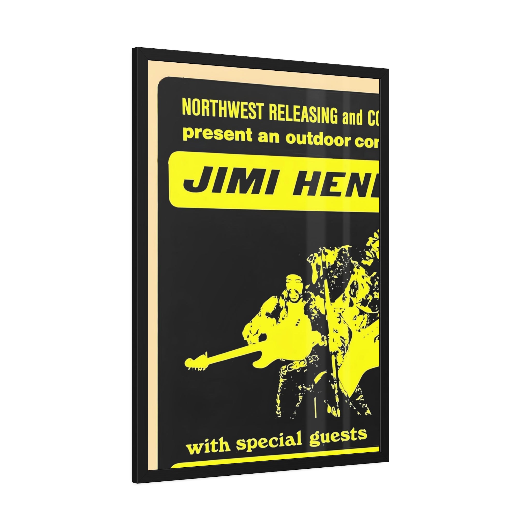 Jimi Hendrix Sick's Stadium Concert Poster