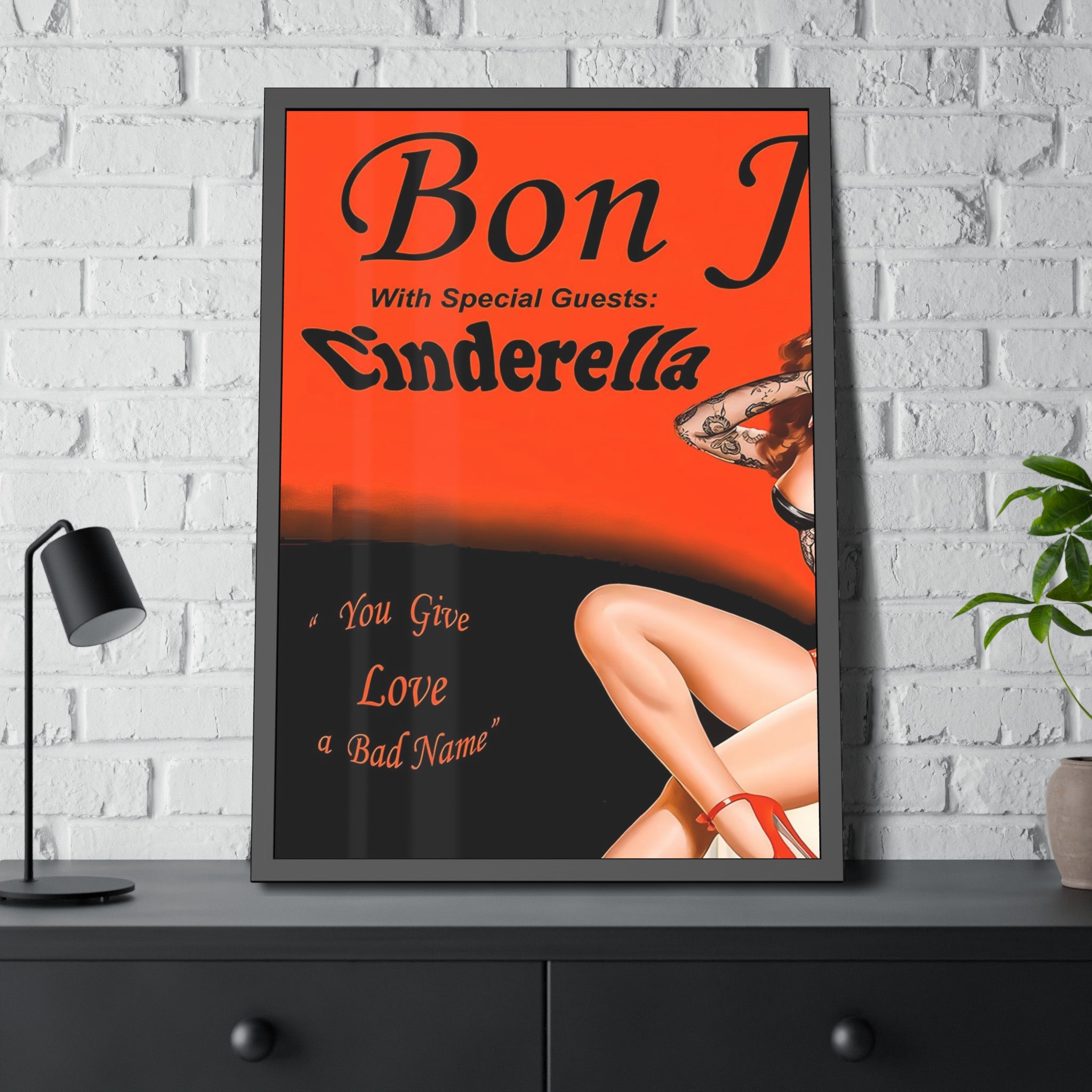 Bon Jovi Cinderella Concert Poster