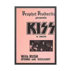 KISS and Rush Concert Poster