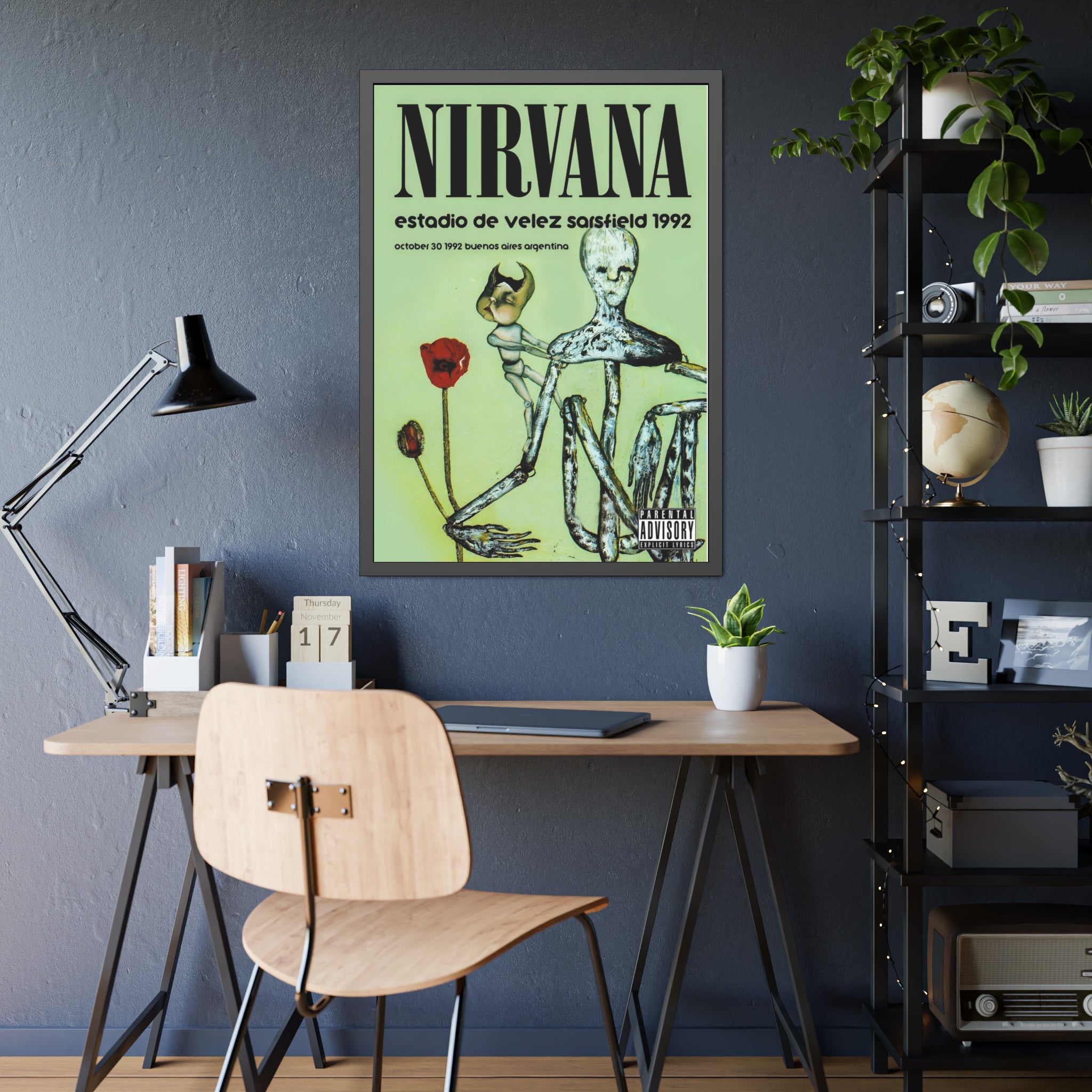 Nirvana 1992 Concert Poster