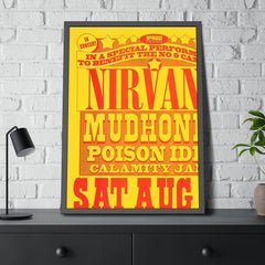 Nirvana Portland Concert Poster