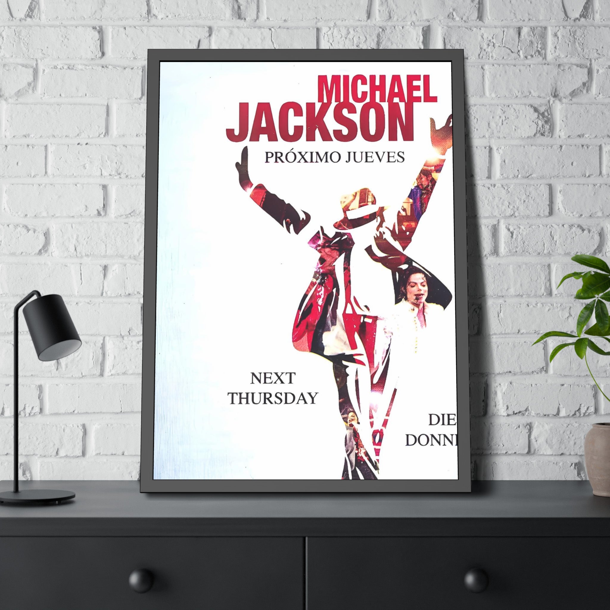 Michael Jackson Tour Concert Poster