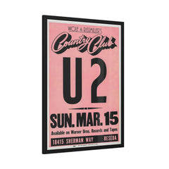 U2 Reseda Concert Poster