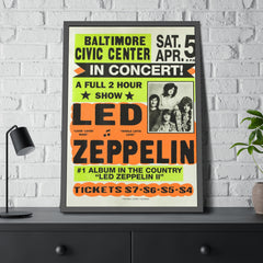 Led Zeppelin Concert Poster Baltimore