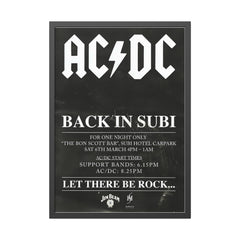 ACDC Back in Subi Concert Poster