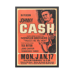 Johnny Cash Salem Armory Concert Poster
