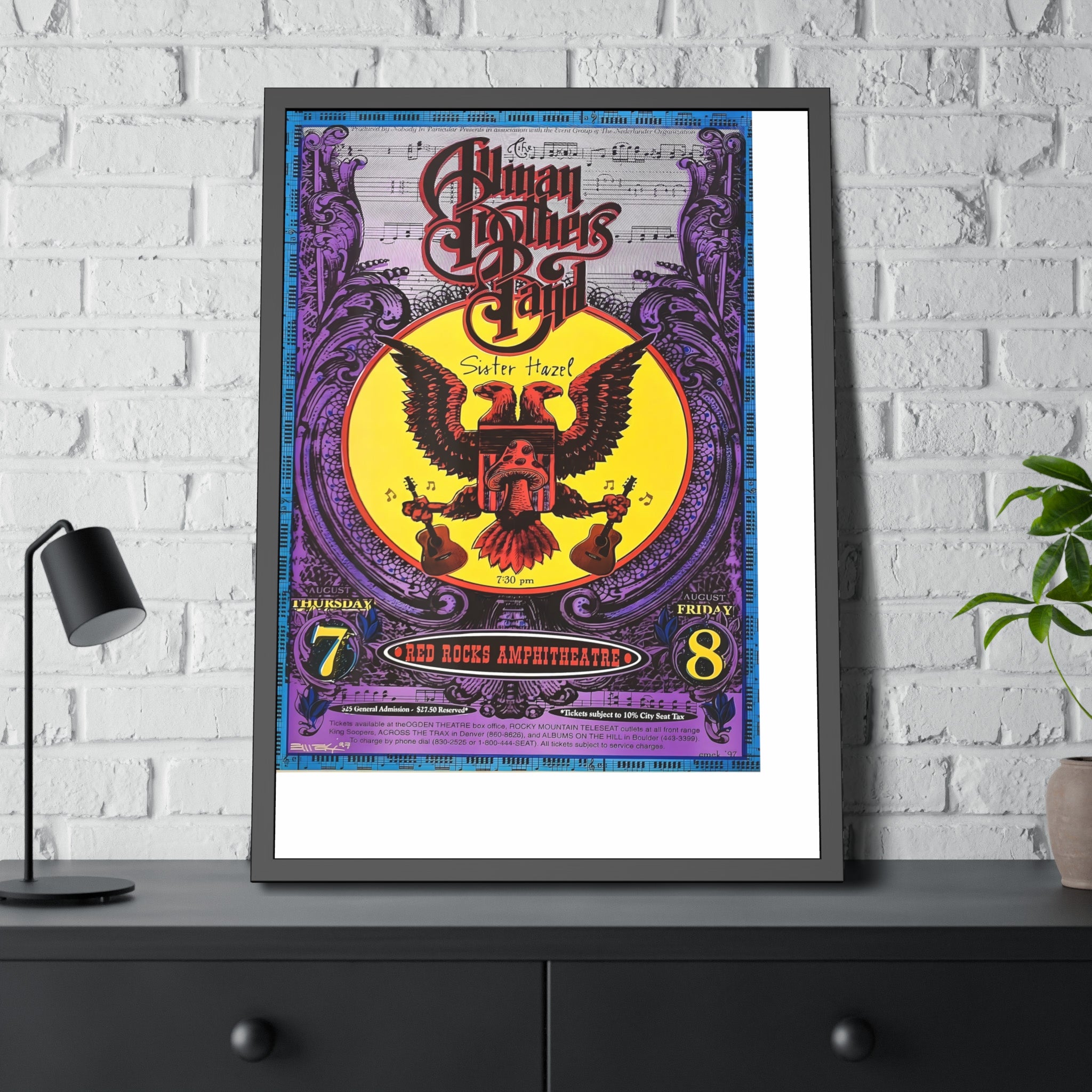 Allman Brothers Band Concert Poster
