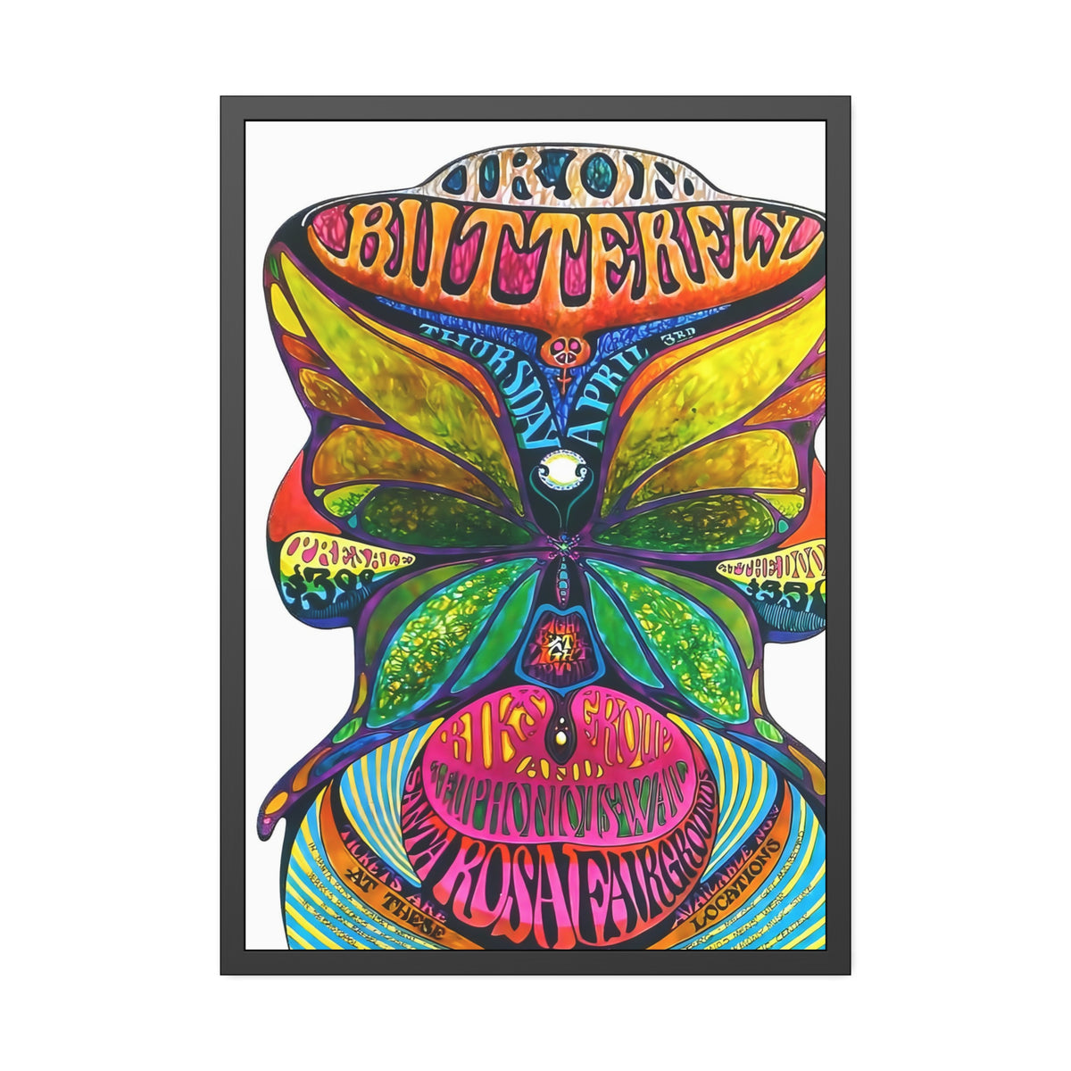 Iron Butterlfy Concert Poster