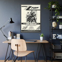 ZZ Top Concert Poster