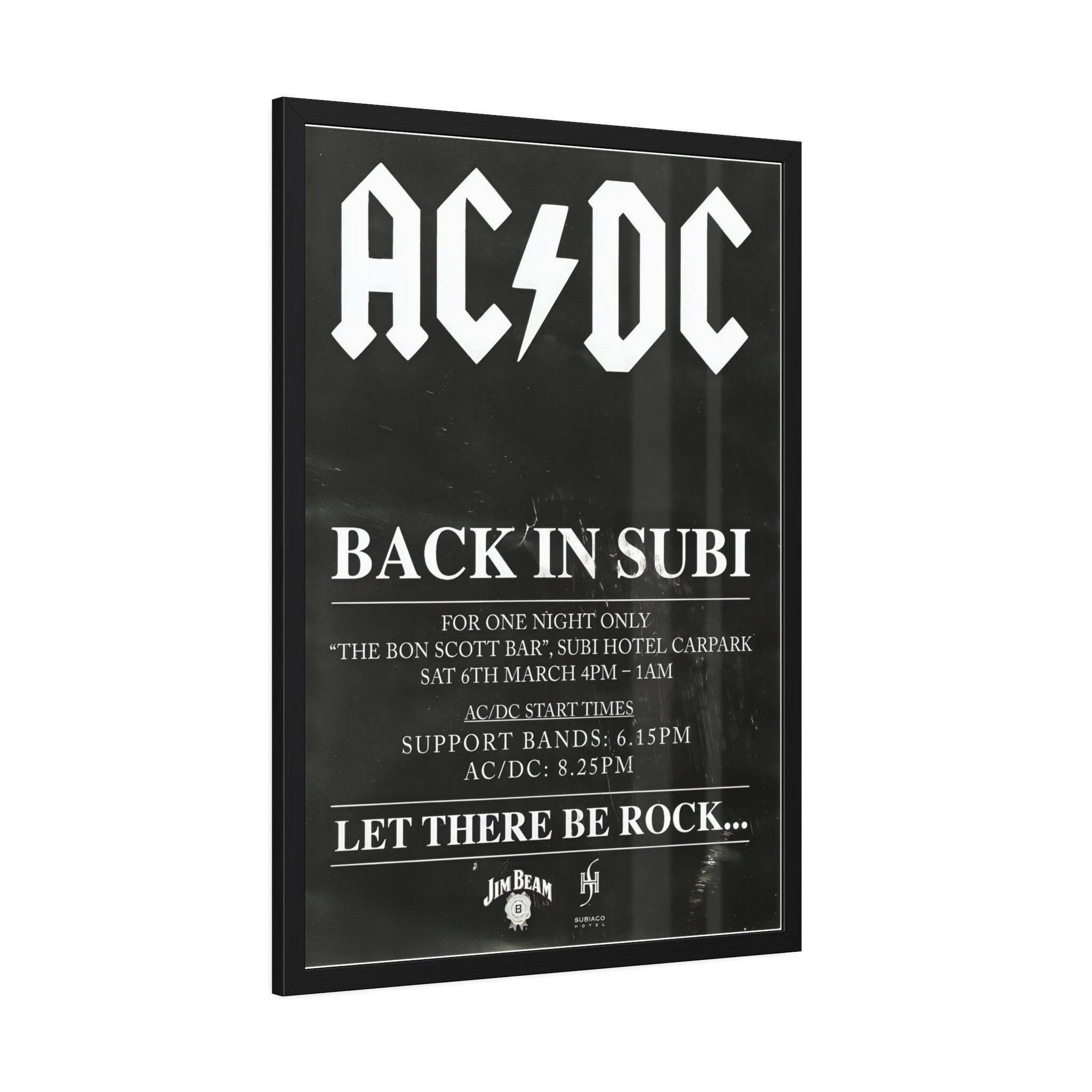 ACDC Back in Subi Concert Poster