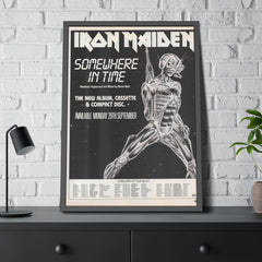 Iron Maiden Somewhere in Time Concert Poster