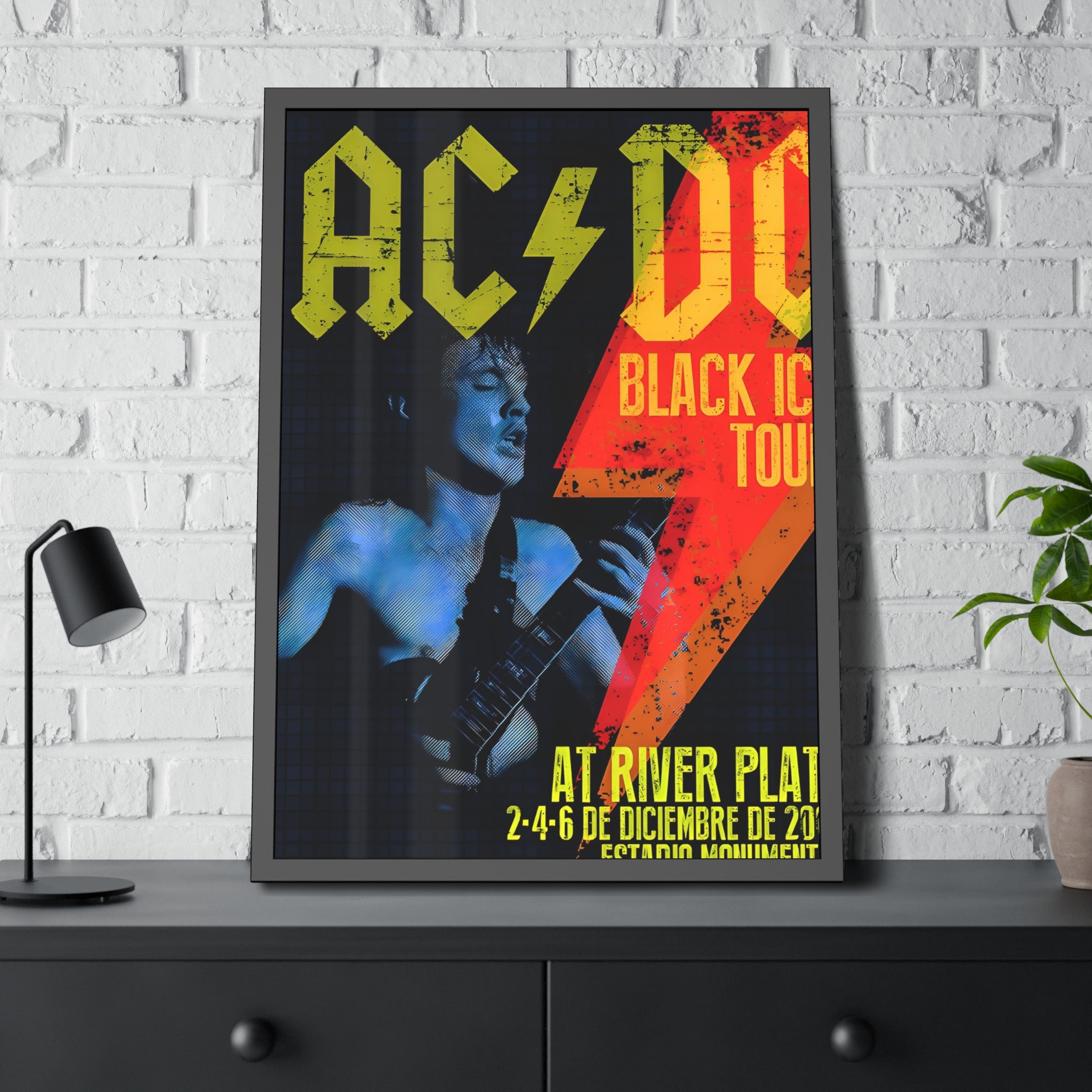 ACDC Black Ice Tour Concert Poster