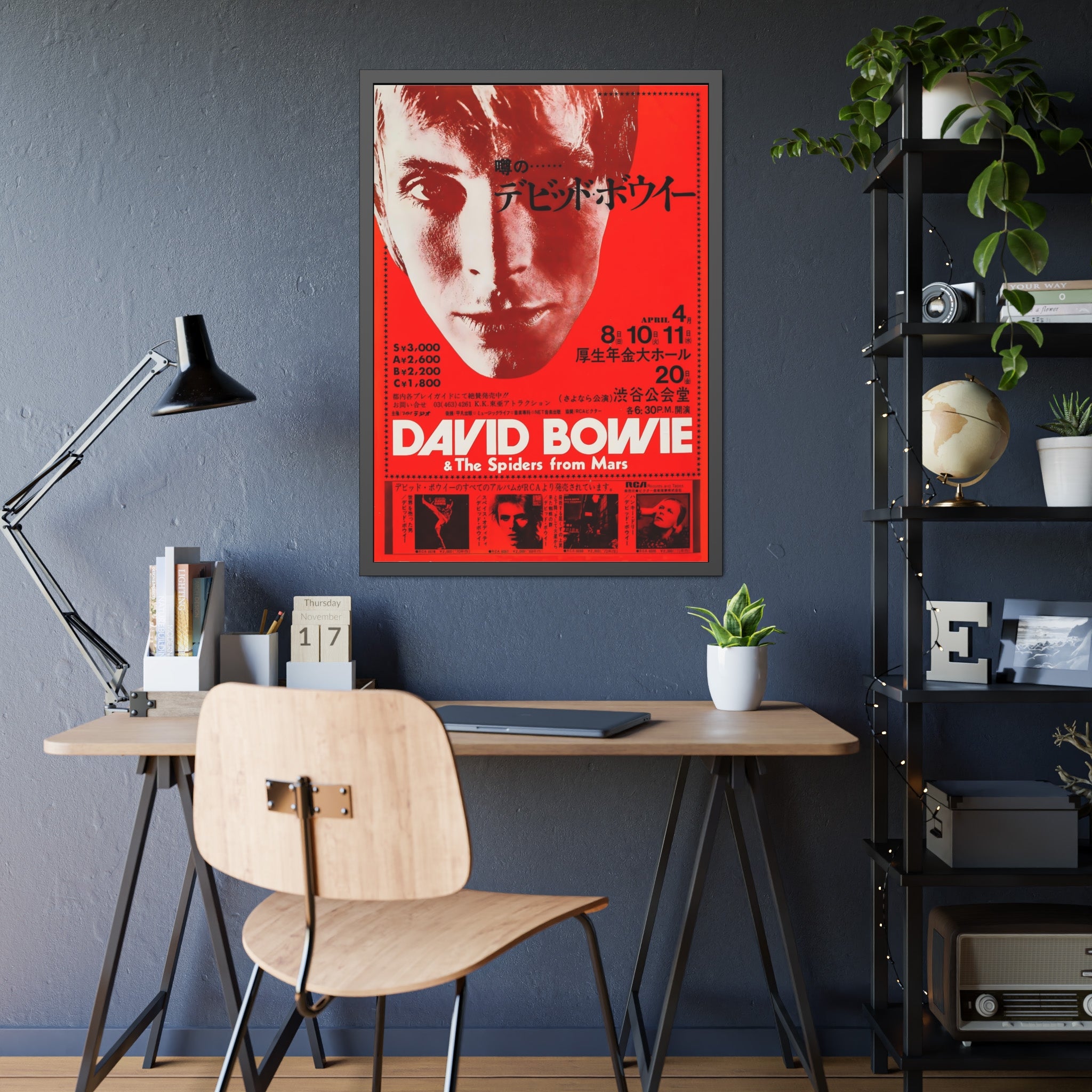 David Bowie & The Spiders From Mars Concert Poster