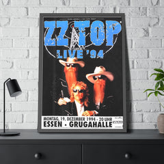 ZZ Top Live 94 Concert Poster