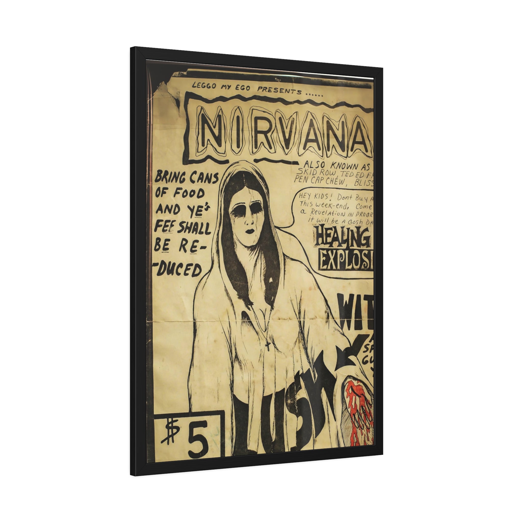 Nirvana Concert Poster Tacoma