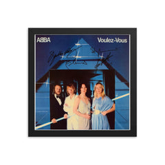 ABBA Voulez-Vous signed album Cover Reprint