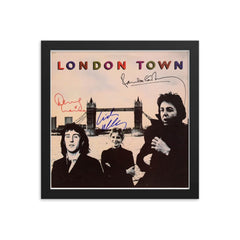 Wings signed London Town album Cover Reprint