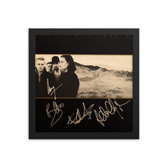 U2 signed Joshua Tree album insert book Signed Album Cover Reprint