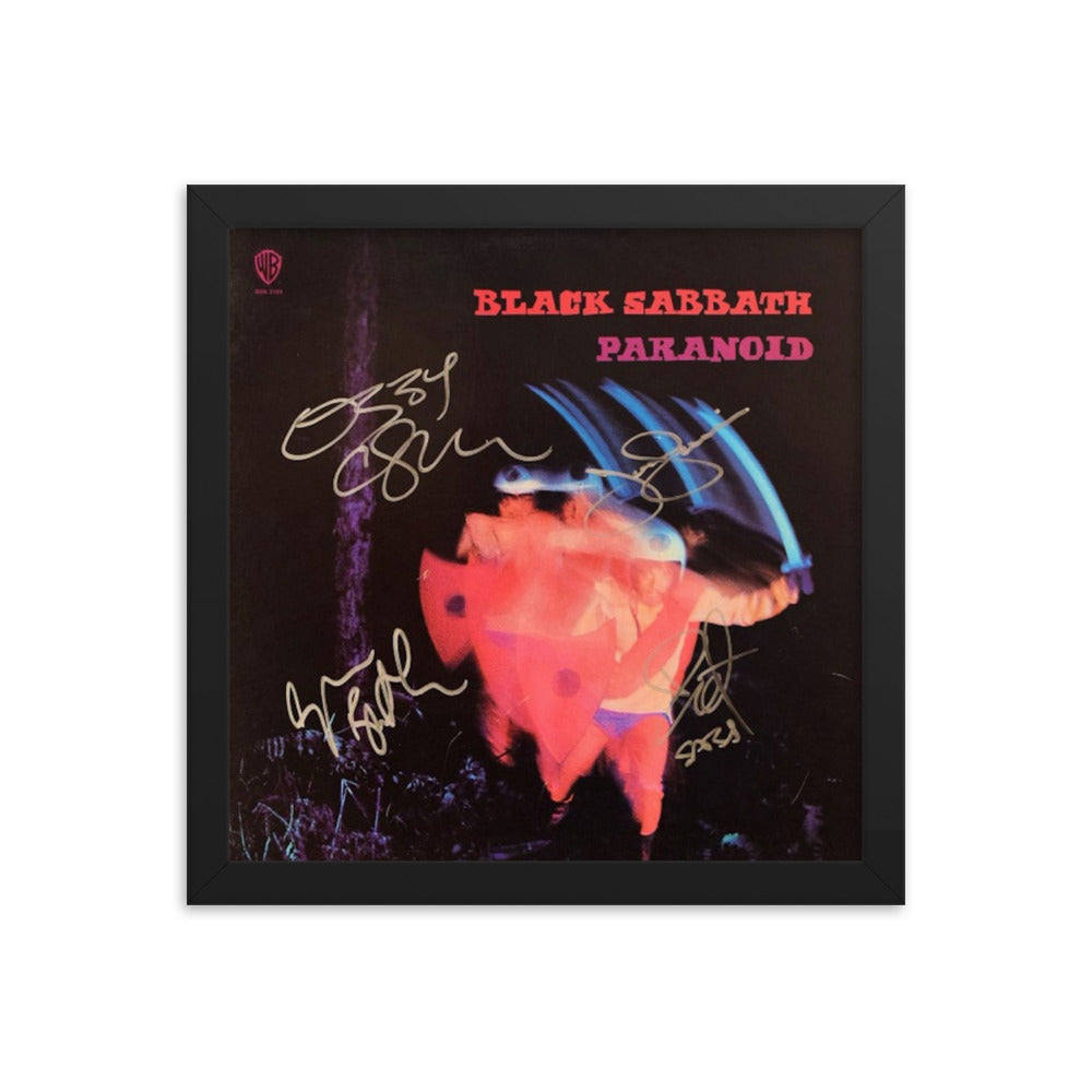Black Sabbath signed Paranoid album Signed Album Cover Reprint