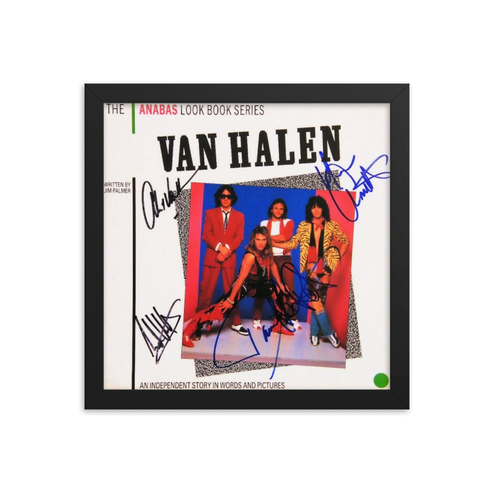 Van Halen signed The Anabas Look Book Series Signed Album Cover Reprint