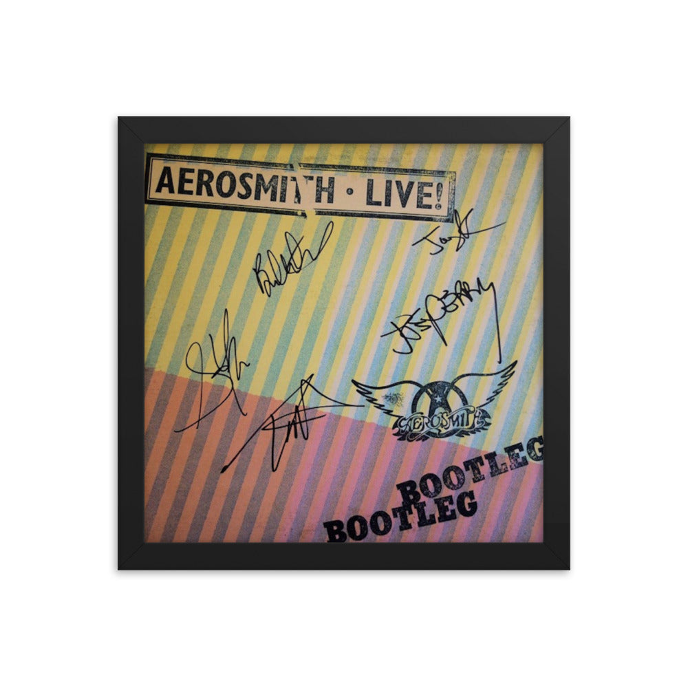 Aerosmith 1978 Live Bootleg signed album Cover Reprint