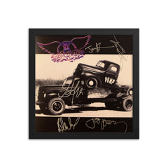 Aerosmith Pump signed album Cover Reprint