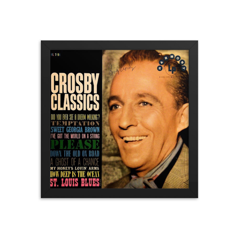 Bing Crosby Classics signed album Cover Reprint