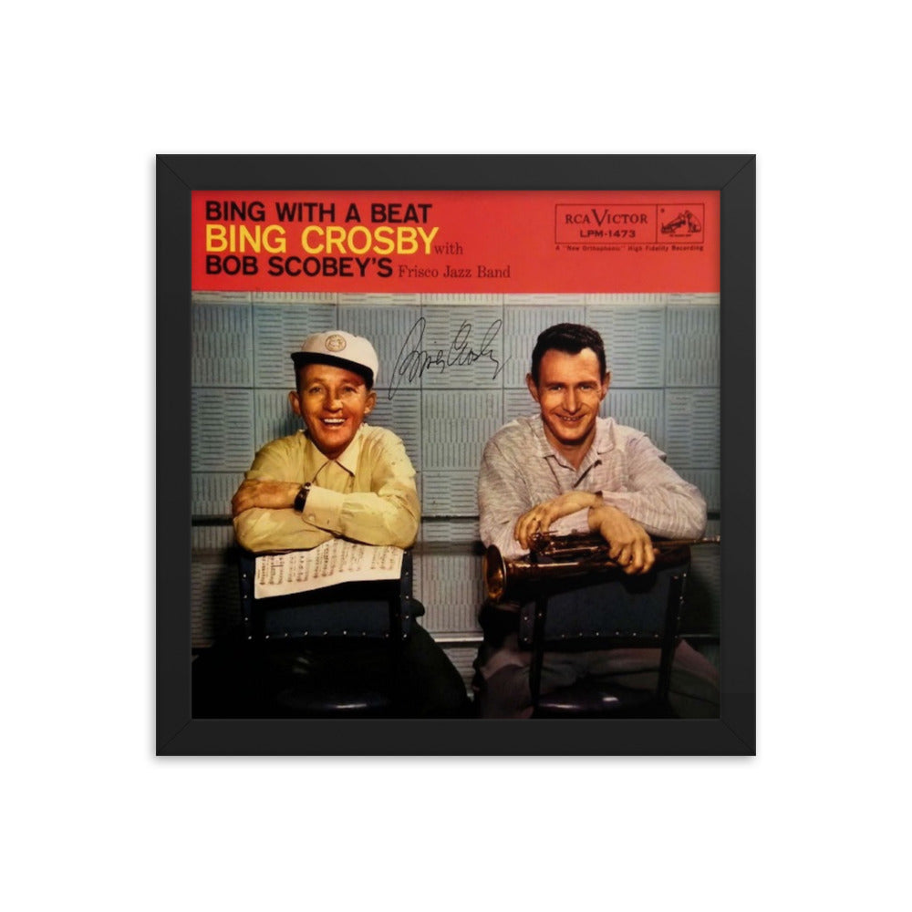Bing Crosby Bing With A Beat signed album Cover Reprint