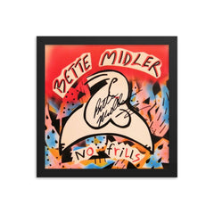 Bette Midler signed No Frills album Cover Reprint