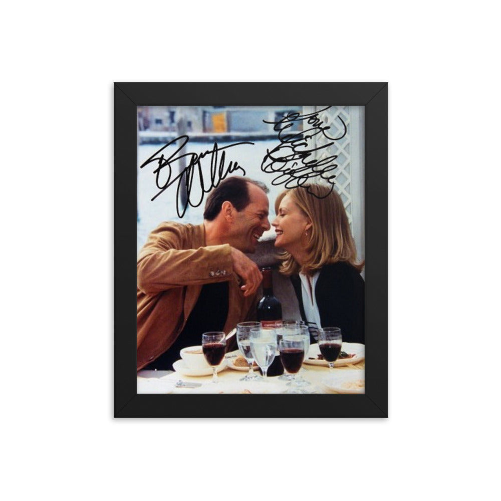 Bruce Willis & Michelle Pfeiffer signed movie photo Reprint