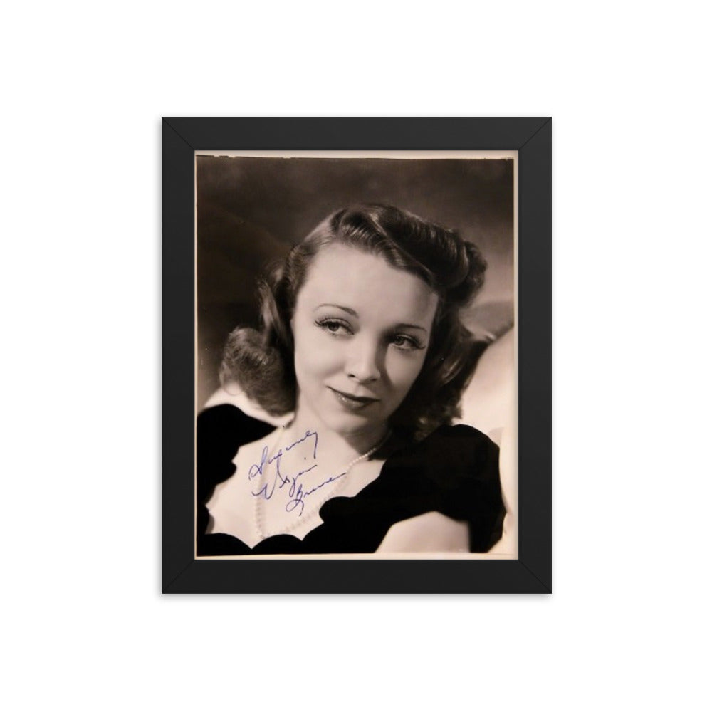 Virginia Bruce signed portrait photo Reprint