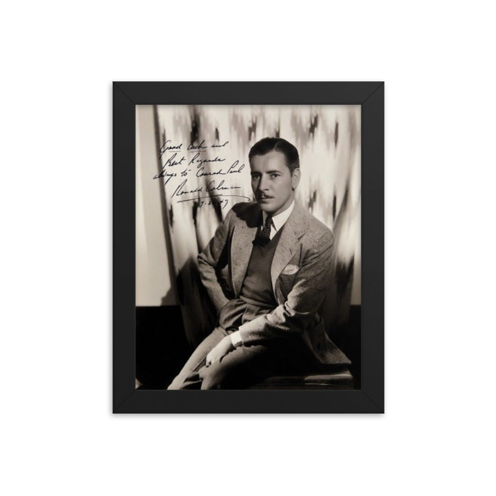 Claudette Colbert signed portrait photo Reprint