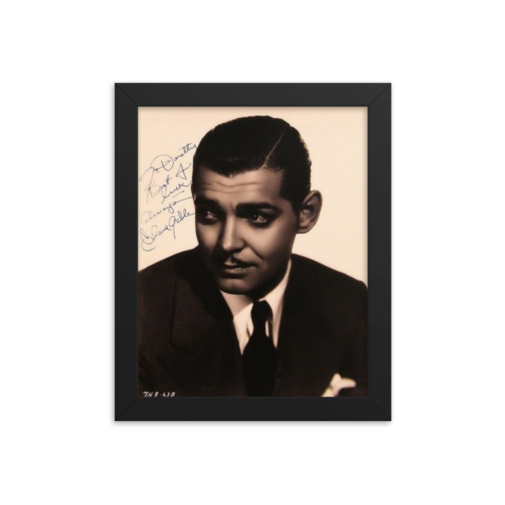 Clark Gable signed portrait photo Reprint