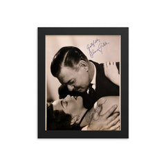 Clark Gable and Ava Gardner signed portrait photo Reprint