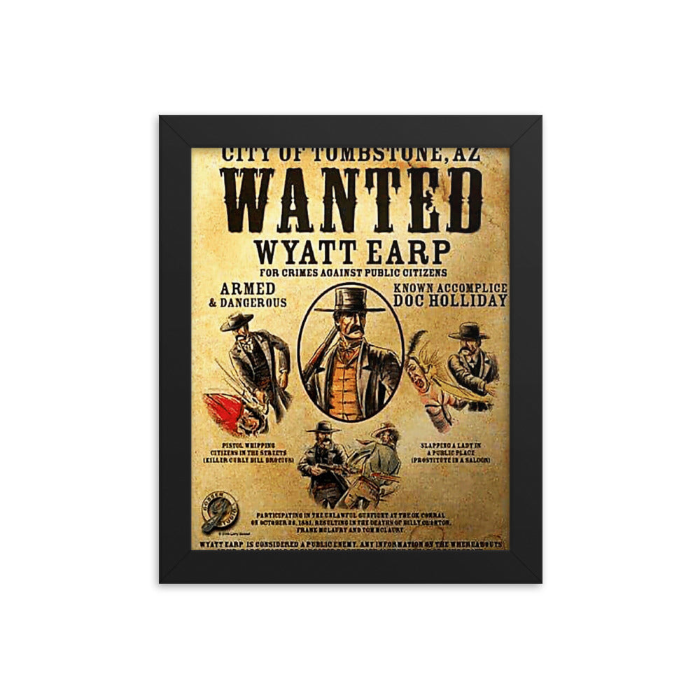 Wyatt Earp Wanted Poster reprint Reprint