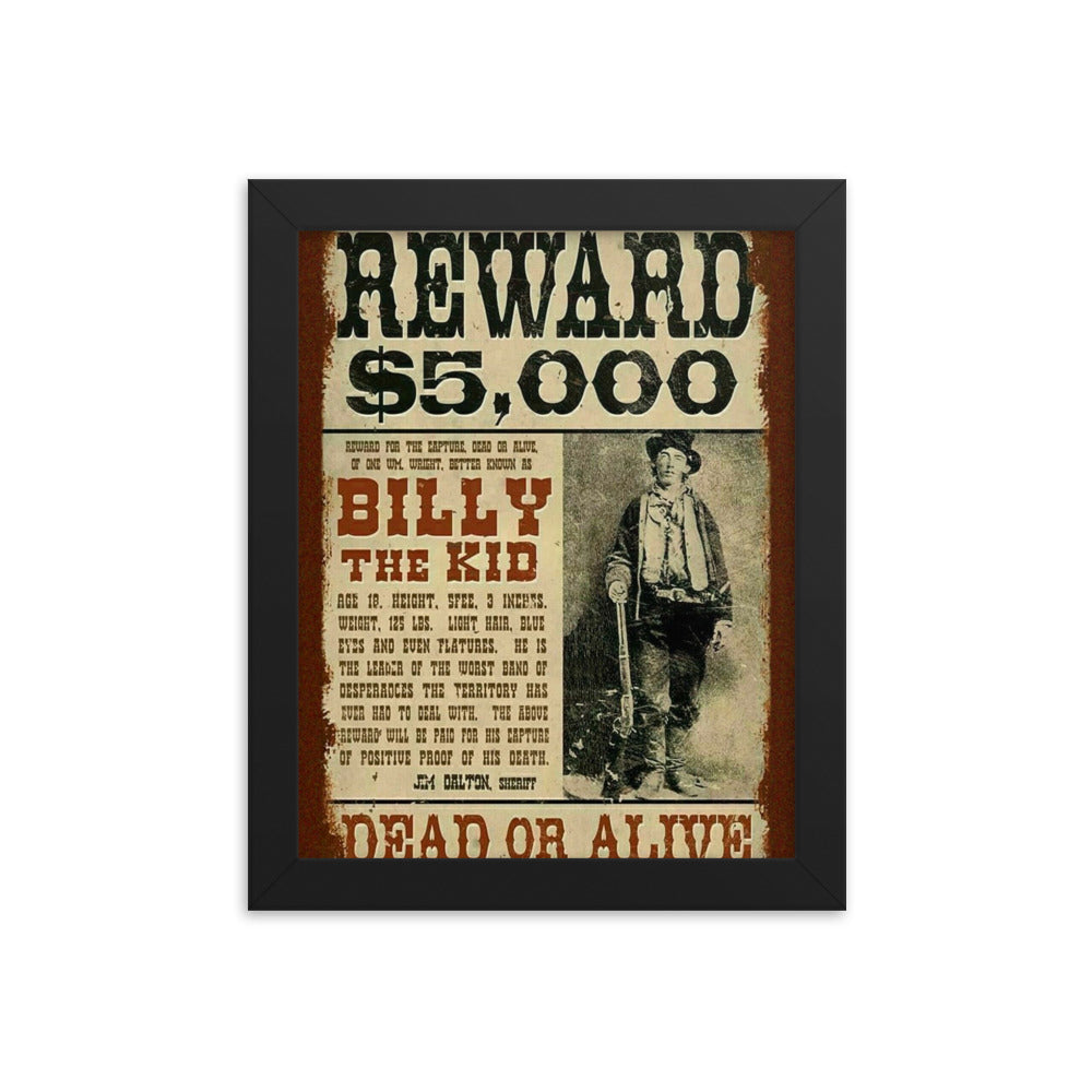 Billy the Kid Wanted Poster Reprint Reprint