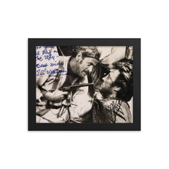 Clint Eastwood and Eli Wallach signed promo photo